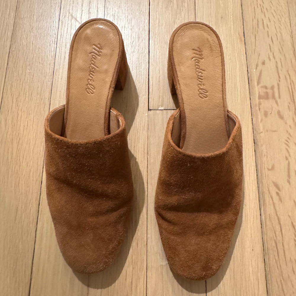 Madewell Women's Brown Suede Mules